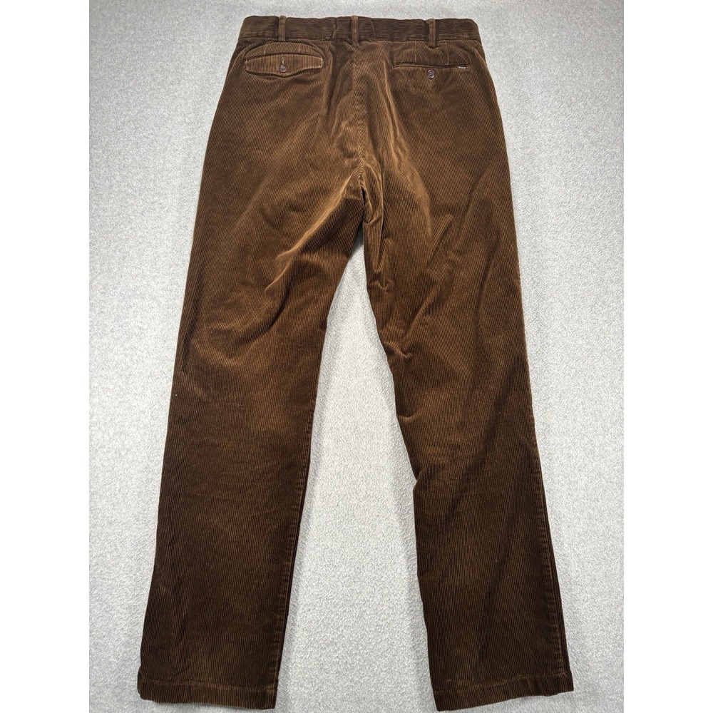 Polo Ralph Lauren Corduroy Pants Men 36x34 (inseam 33) Brown Classic Fit Stretch - Picture 2 of 14